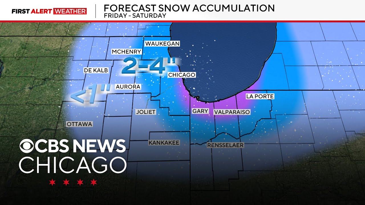 Chicago weather: Lake effect snow up to 6 inches falls in Chicago