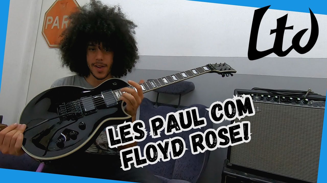Review Les Paul ESP LTD EC-401| com captadores EMG 81/60 e Ponte Floyd Rose | ESPETACULAR