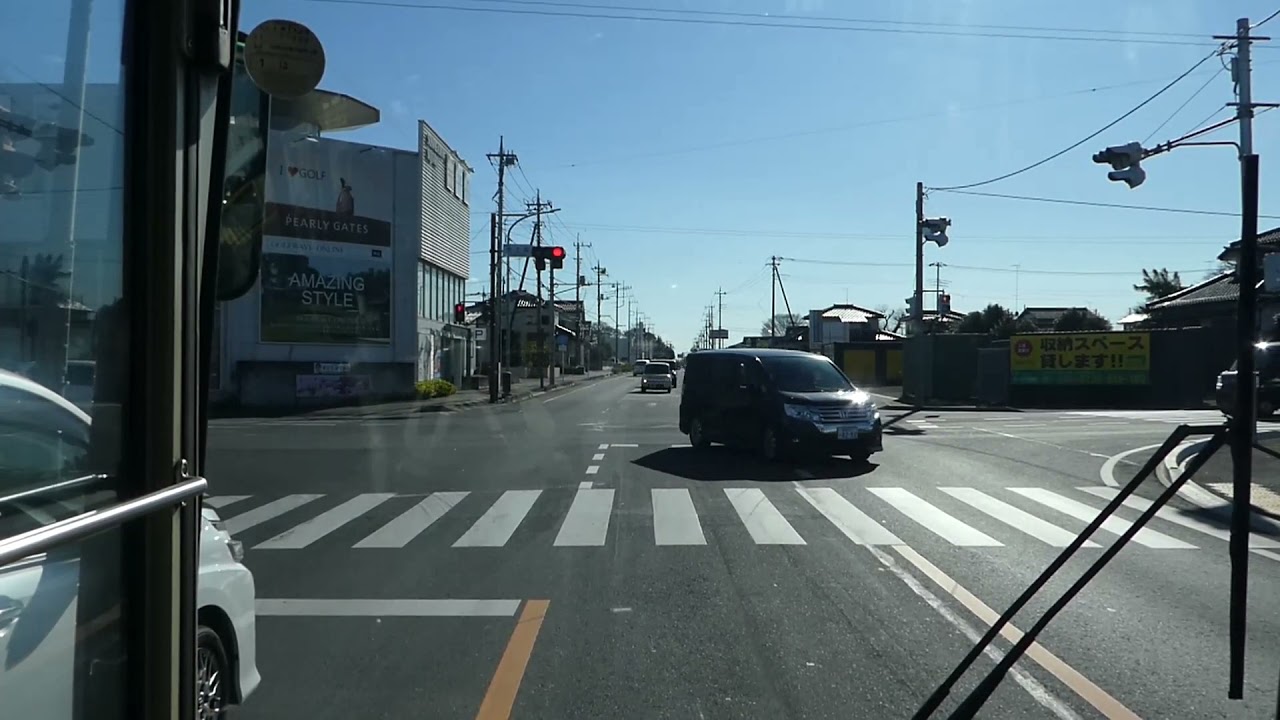 館林・邑楽・千代田線　館林駅西口〜千代田町役場前　前面展望