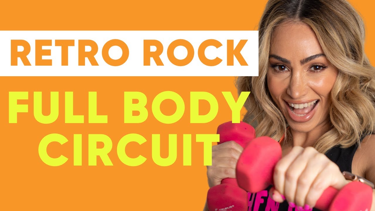 Tone Up + Strengthen With This 15 Minute Full Body Circuit 80s Style | Gina B