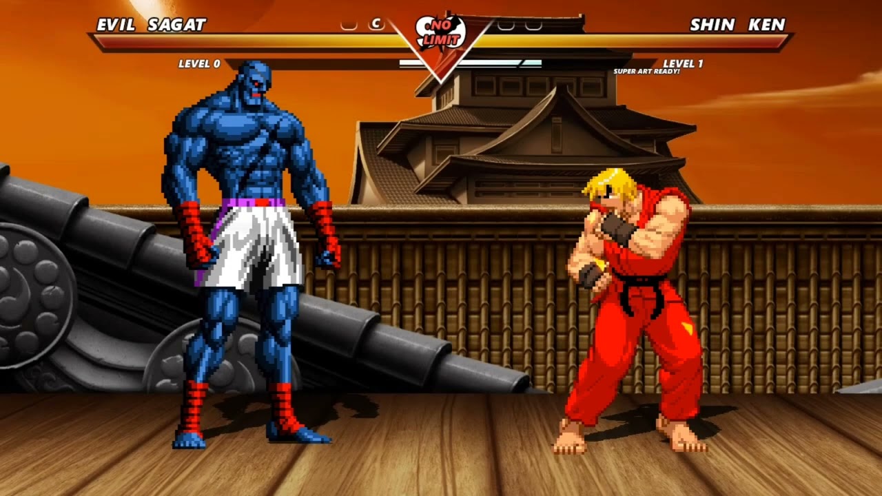 EVIL SAGAT vs FIRE KEN   - The most epic fight ever made !