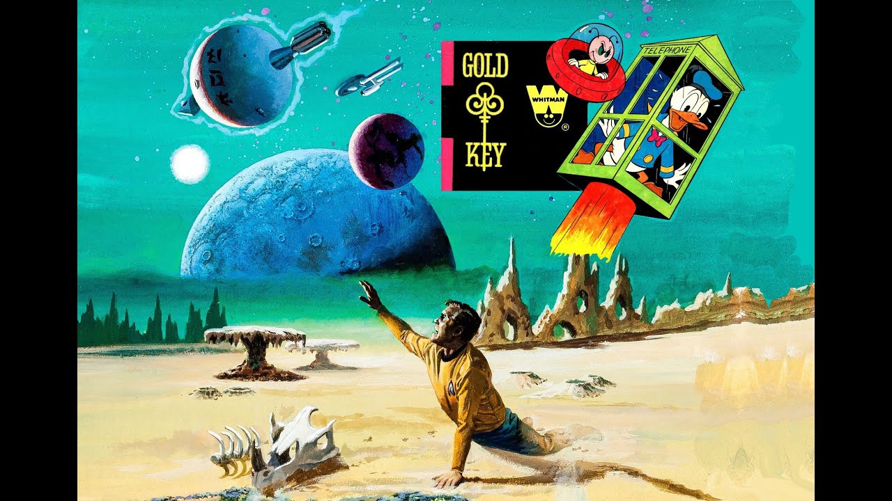 Gold Key Comics. Graphic Man shows some Korak, Magnus Robot Fighter, Mickey, Ducks, UFO, even ads