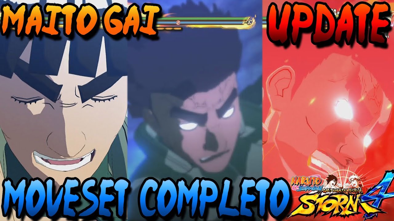 [DLC UPDATE] Naruto Storm 4: Maito Gai / Might Guy Moveset Completo