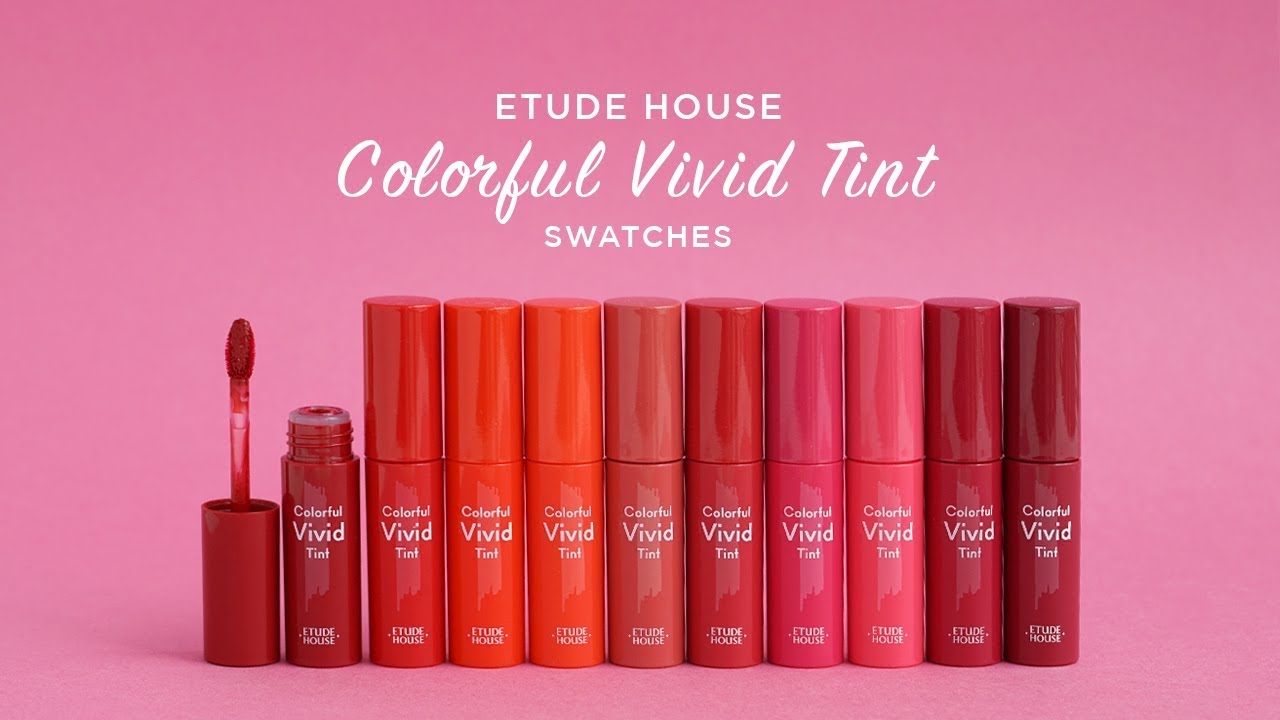 QE3TV | Etude House Colorful Vivid Tint Swatches