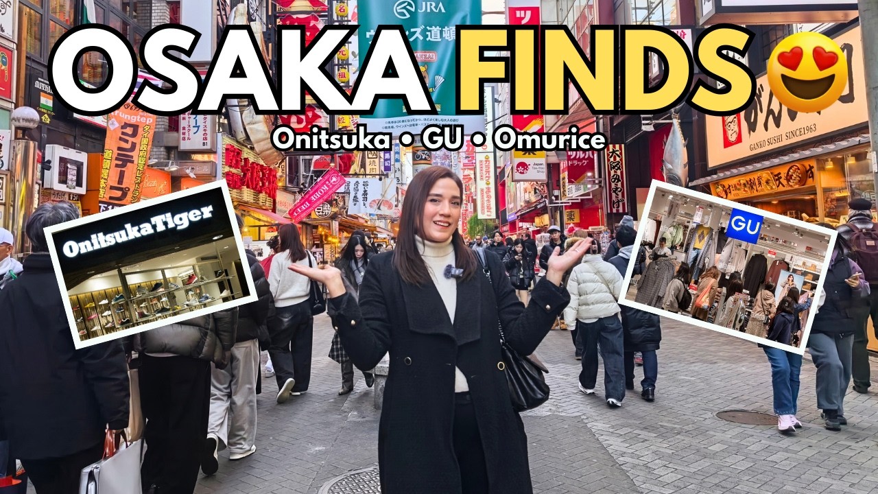 Osaka Finds 🇯🇵 Shopping, Food & Prices (Onitsuka, GU & Omurice!) | Japan 2026 Ep.5