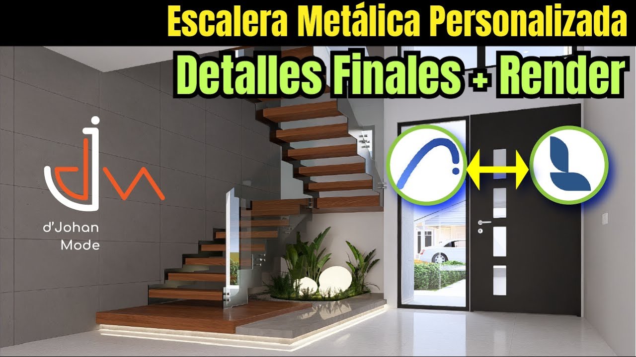 Escalera Metálica | Archicad + Lumion |  Parte 2