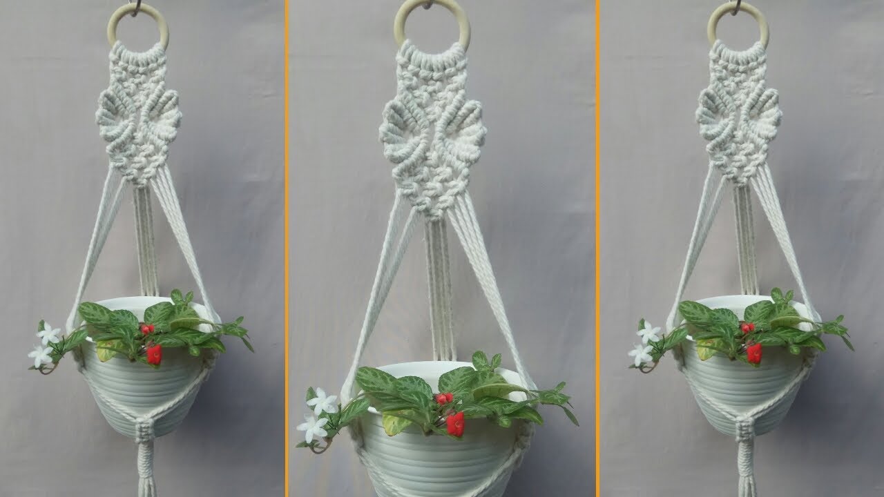 DIY Macrame Plant Hanger Leaves Design | Plant Hanger Leaf