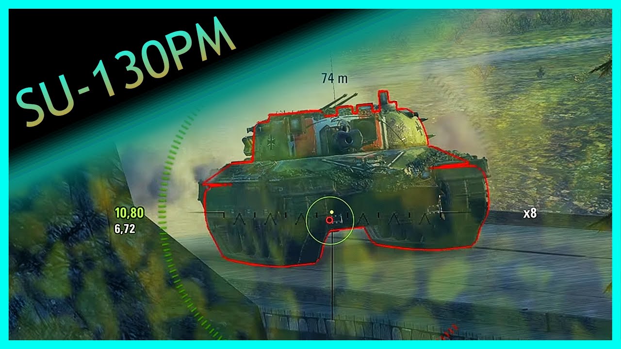 Sniping in +2 Tier SU-130PM WoT - Fjords Map 7200 Combined Damage
