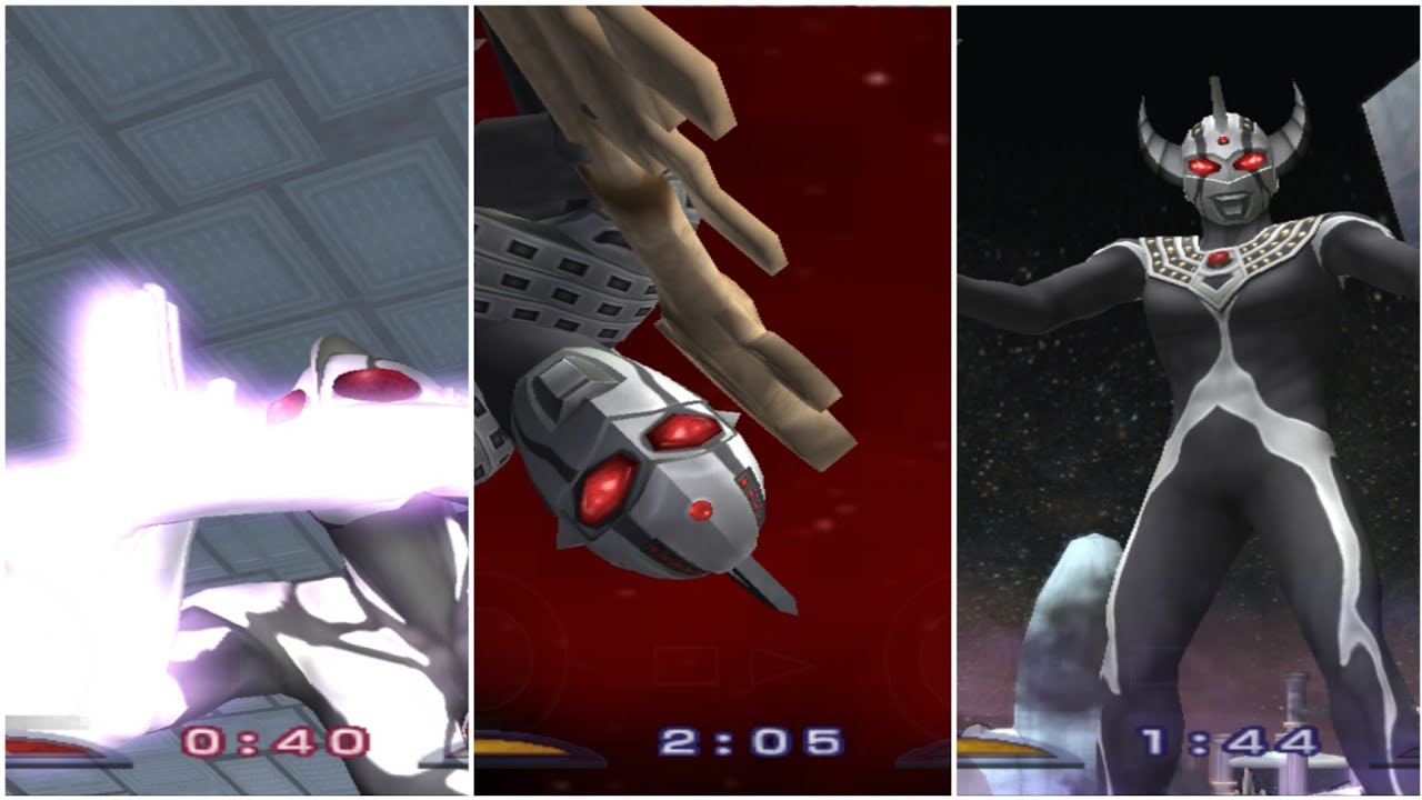 Ultraman Fighting Evolution Rebirth Battle Mode|Chaosroid.U Chaosroid.S Chaosroid.T