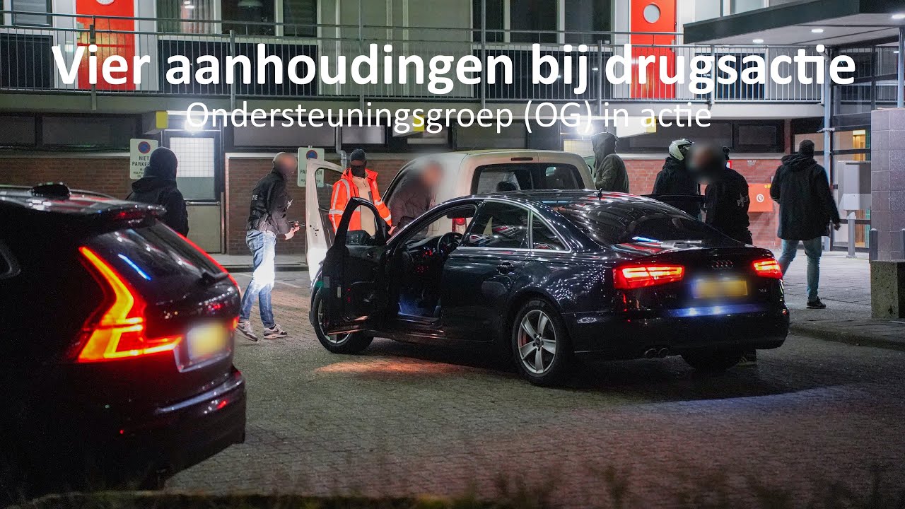 Vier personen aangehouden door Ondersteuningsgroep (OG) in Groningen