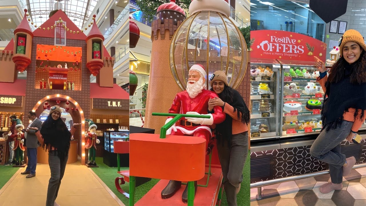 CHRISTMAS🤩PHOENIX PALASSIO|LULU MALL LUCKNOW|FAMOUS LUCKNOW MALL|LUCKNOW VLOG@kavitakaparwanofficial
