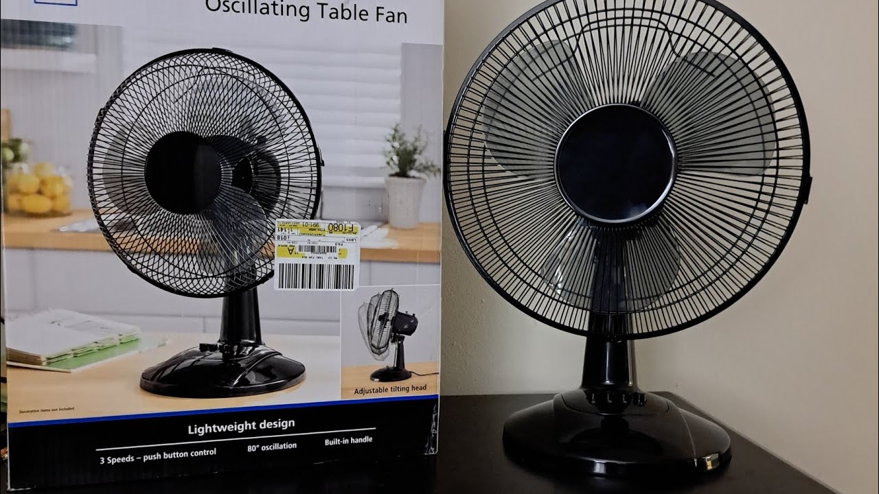 why did I buy this ?? 🤦🏾&zwj;♂️: Mainstays 12 inch Oscillating Table Fan Unboxing, Assembly & Testing