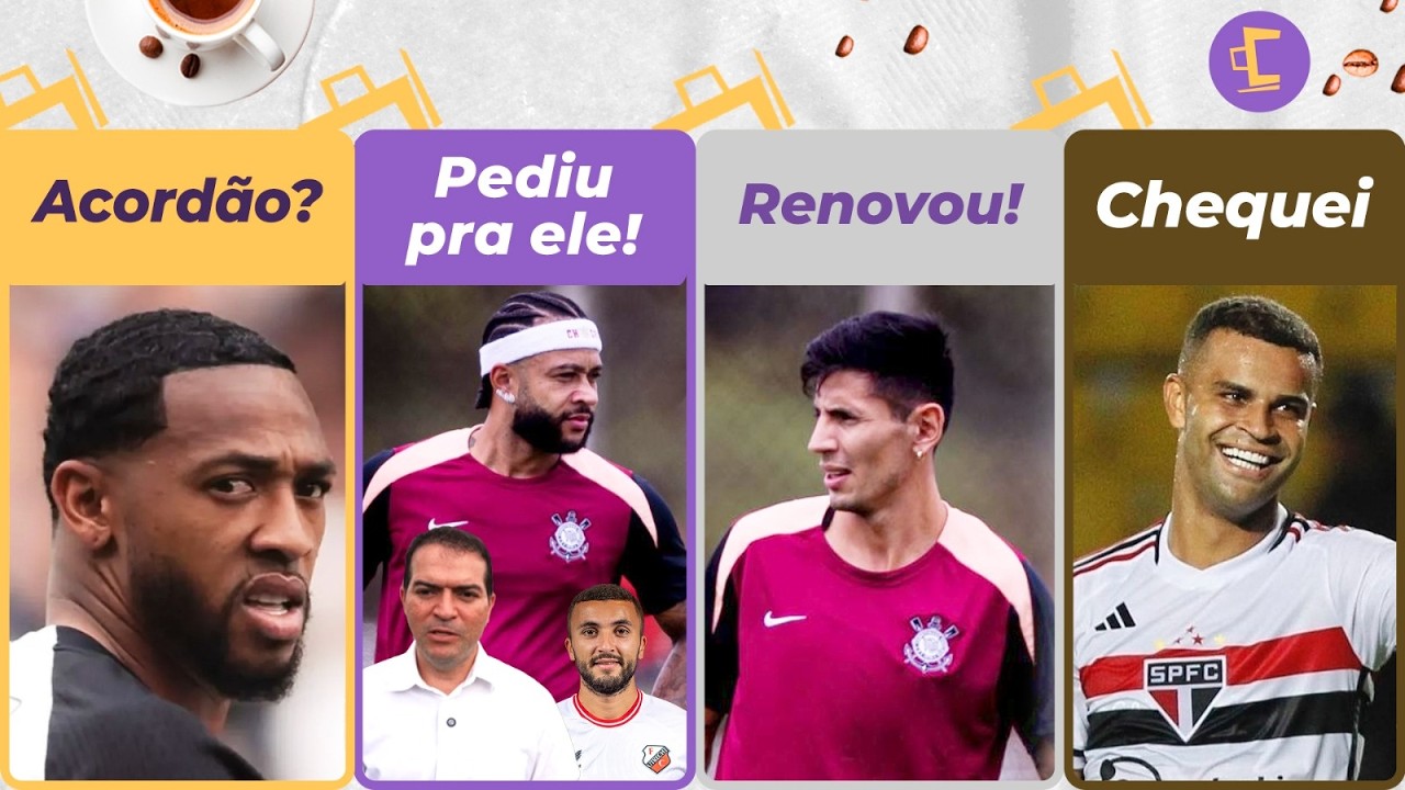 Acordão entre Corinthians e Martínez? l Memphis pediu Zakaria para Paz l Alisson interessa? Chequei