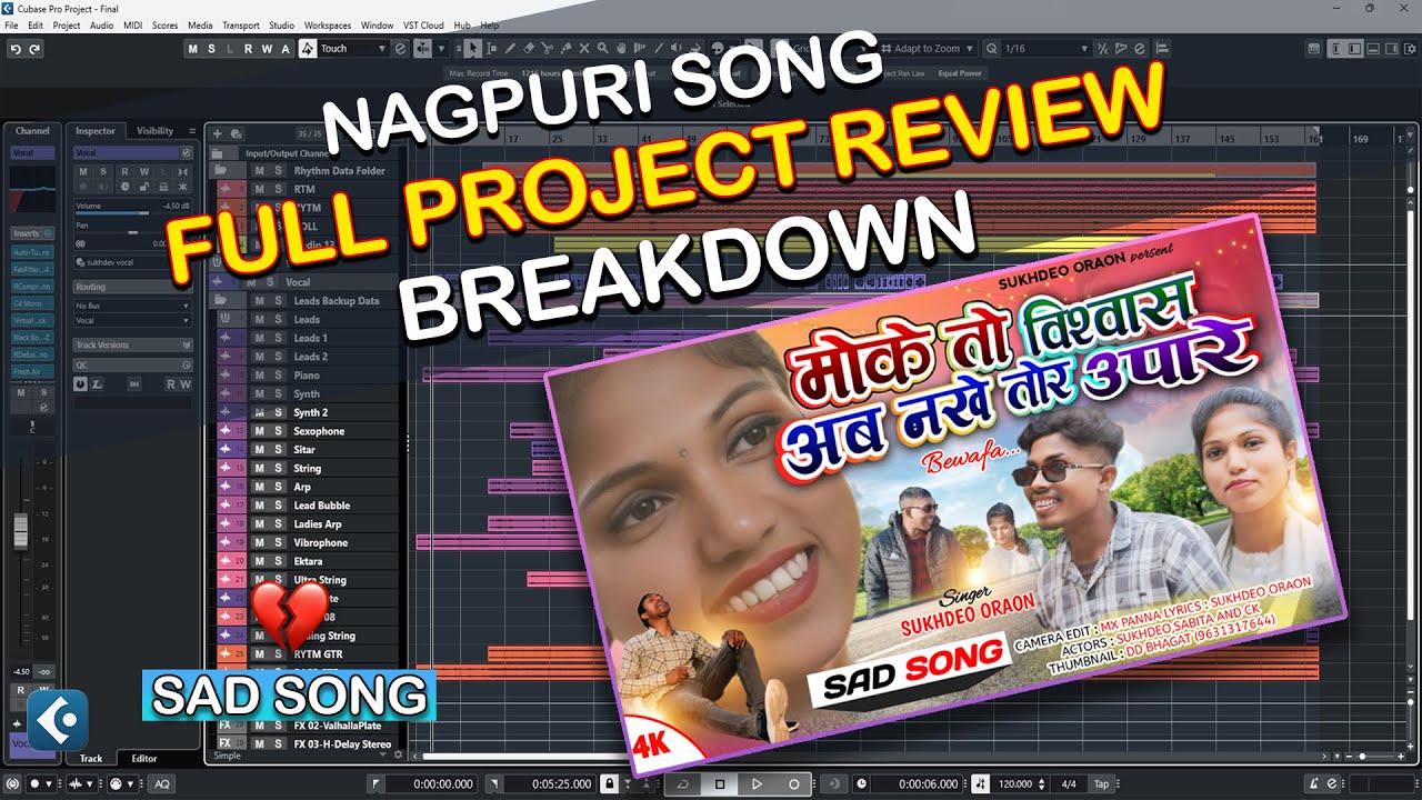 Full Project Breakdown | #मोके #तो  #विश्वास  | Nagpuri Song Project Review | Mixing #breakdown