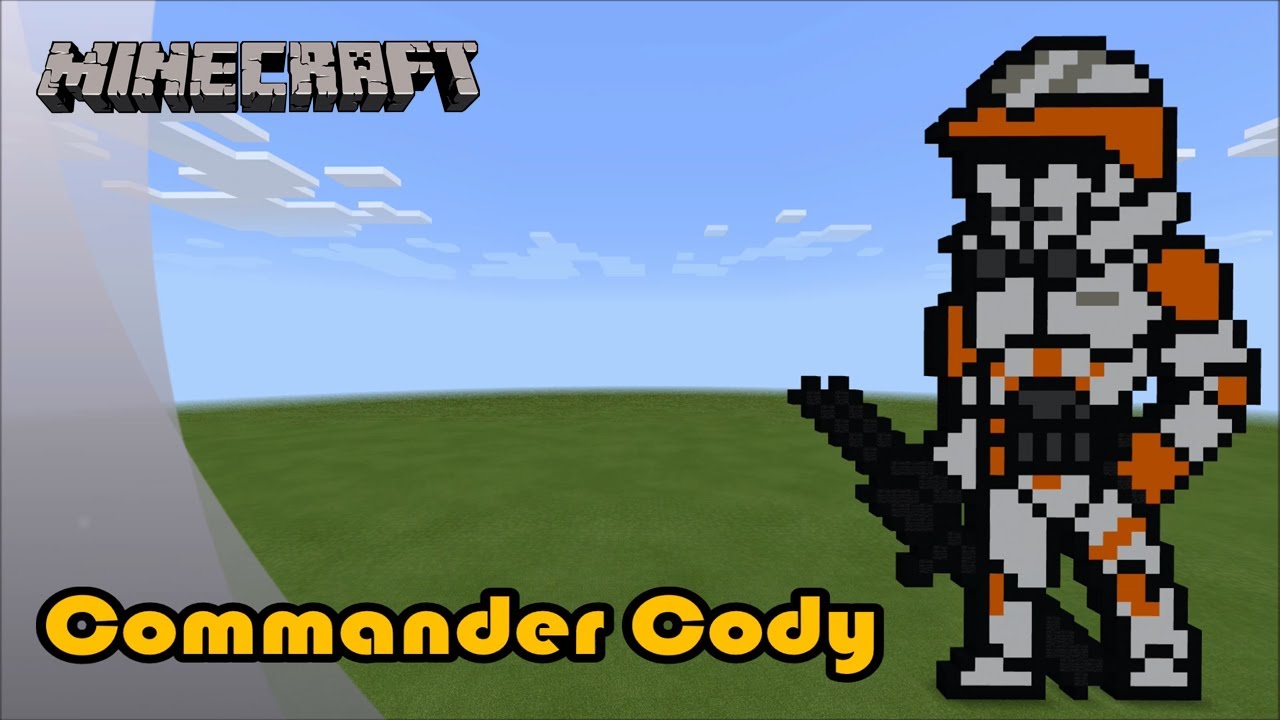 Minecraft: Pixel Art Tutorial and Showcase: Commander Cody (Star Wars: The Clone Wars)
