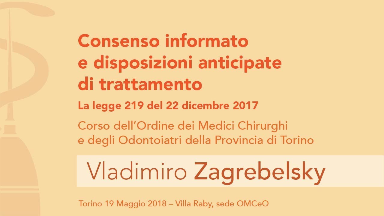 La legge 219 e i problemi giuridici che restano aperti - Vladimiro Zagrebelsky
