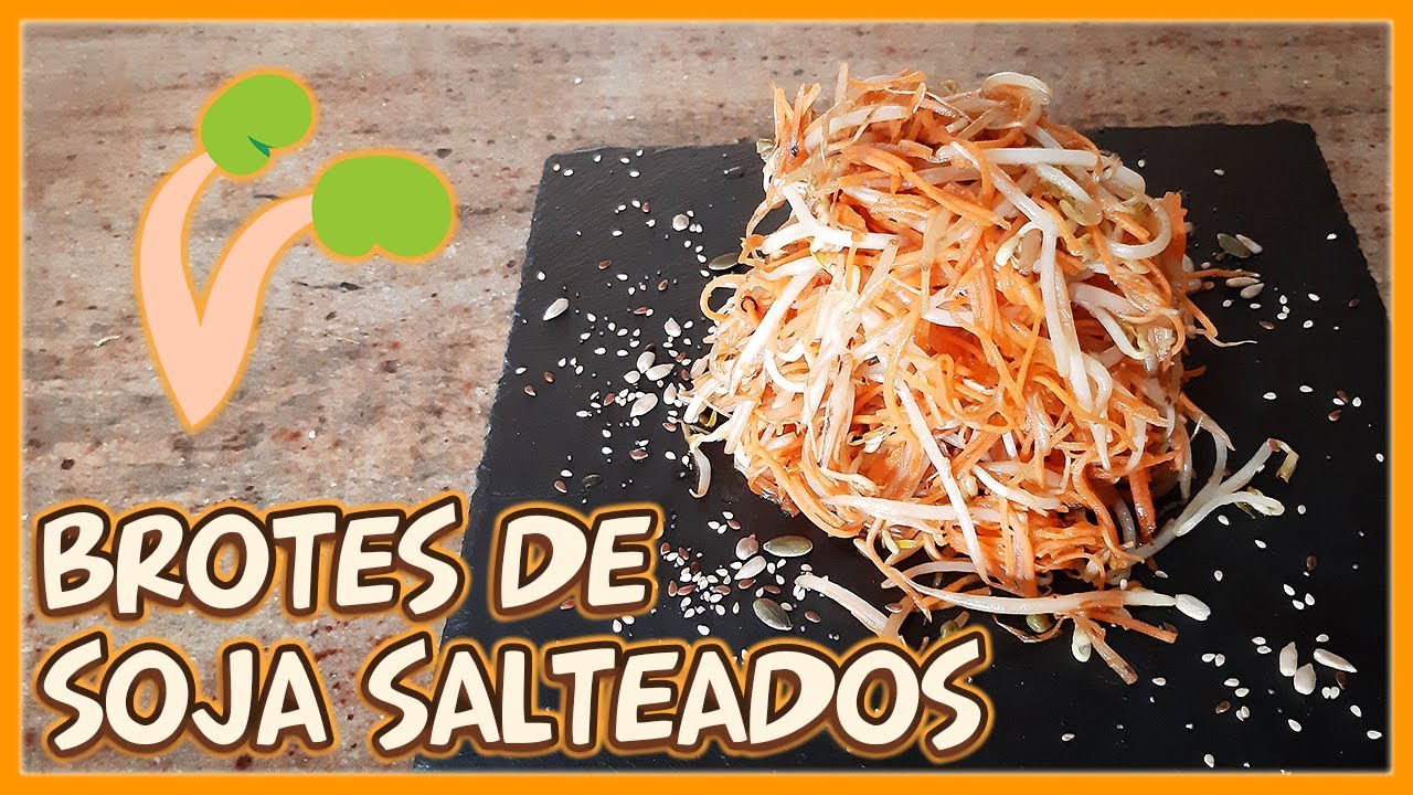 Brotes de Soja Salteados - Comida Rápida y Ligera