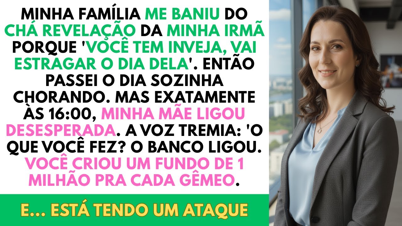 Minha Família Me Baniu Do Chá Revelação—Até Verem Que Dei 1 Milhão Pra Cada Da Noite Pro Dia