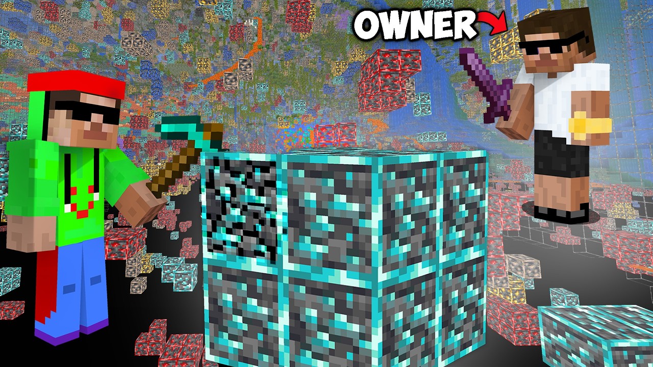 Secretly X-RAYING On My Brother's Minecraft SMP