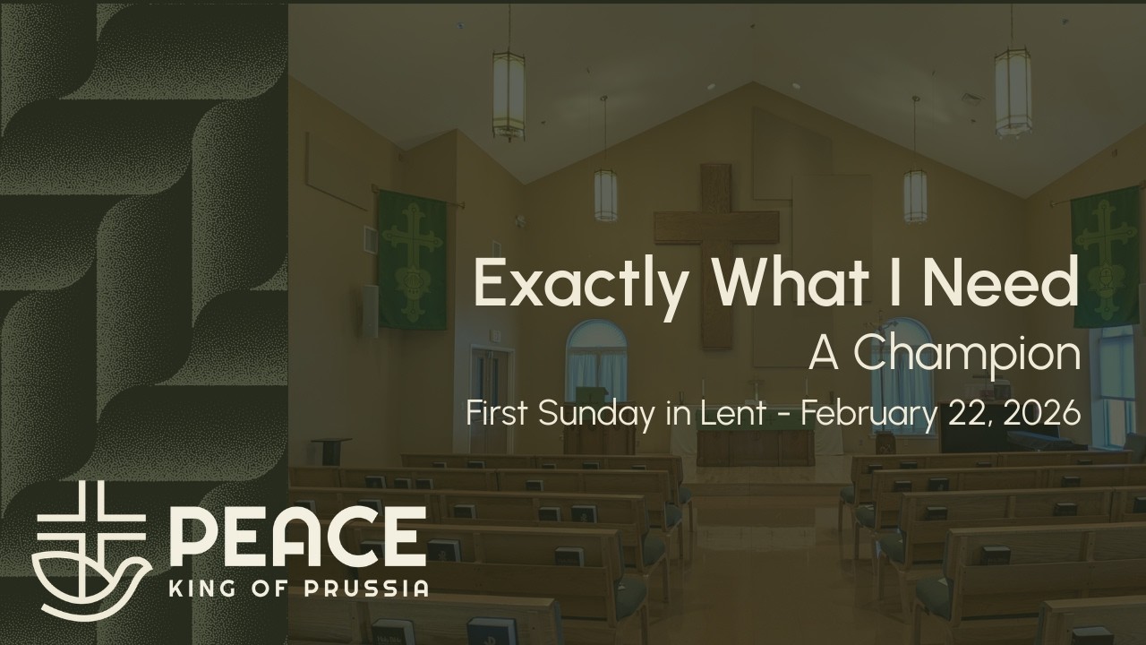 Sunday Worship Live | Peace Lutheran Church – Feb 22, 2026