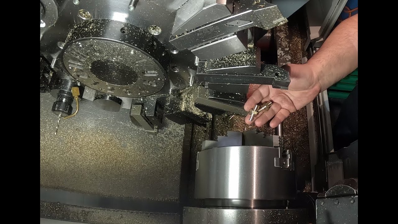 Изготовление латунных штуцеров. The brass  fittings manufacturing.