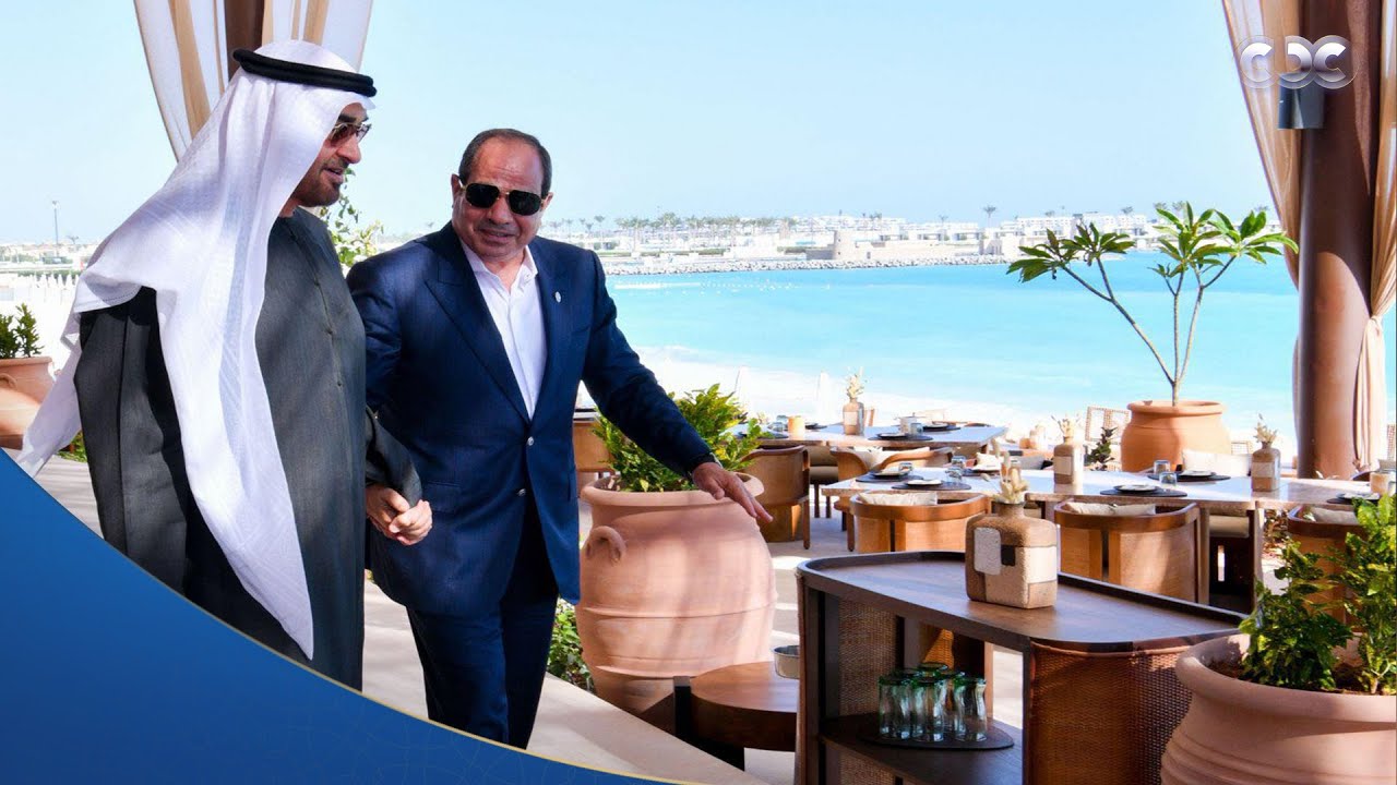 الرئيس السيسي يصطحب أخاه الشيخ محمد بن زايد آل نهيان لإحدى المناطق السياحية بمدينة العلمين