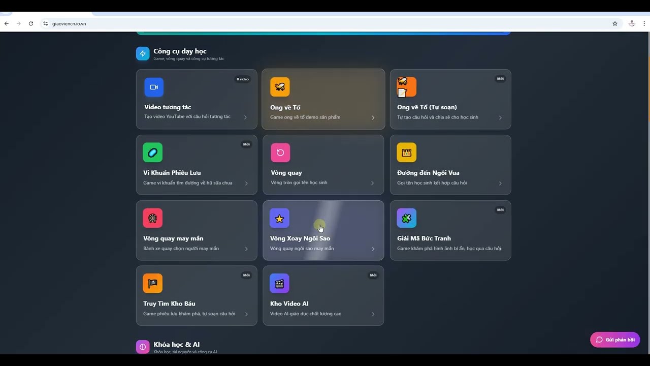 Giới thiệu trang web app Công cụ dạy học số hữu ích cho giáo viên