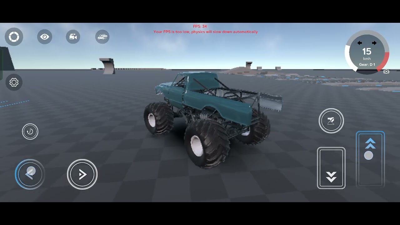 Trying the new monster truck in flex body engine 