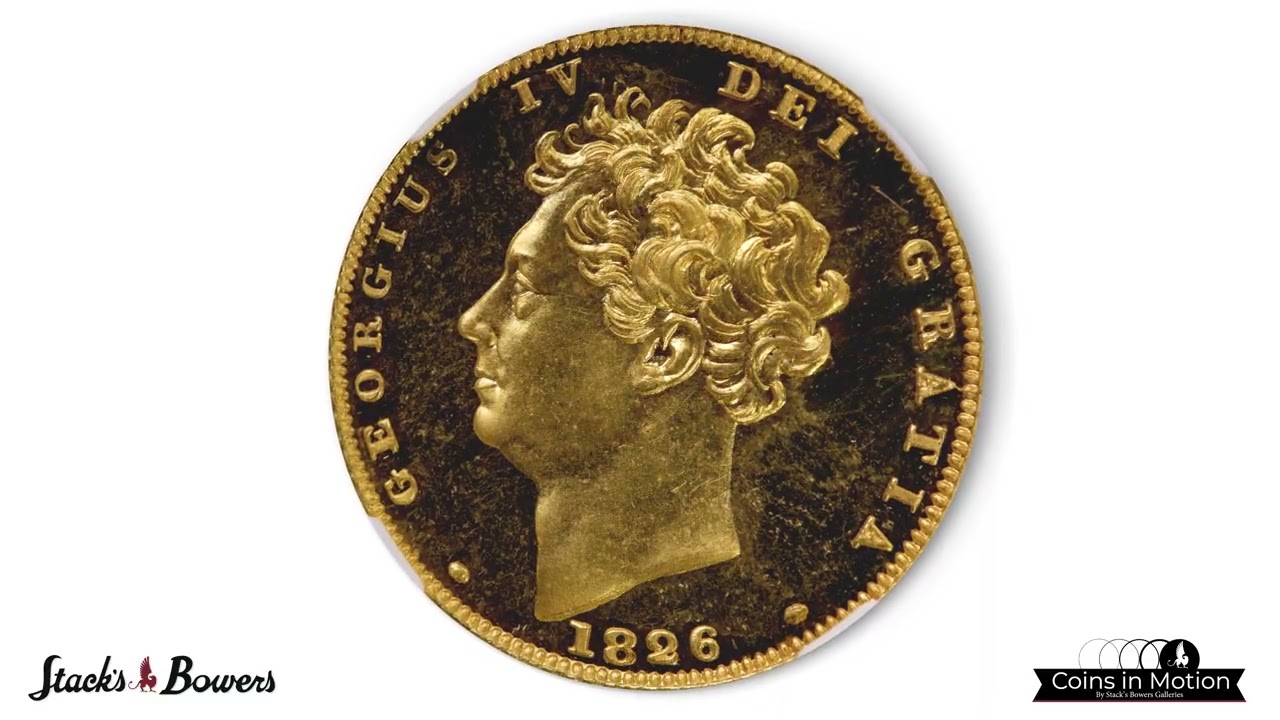 GREAT BRITAIN. 1/2 Sovereign, 1826. London Mint. George IV. NGC PROOF-66 Cameo.