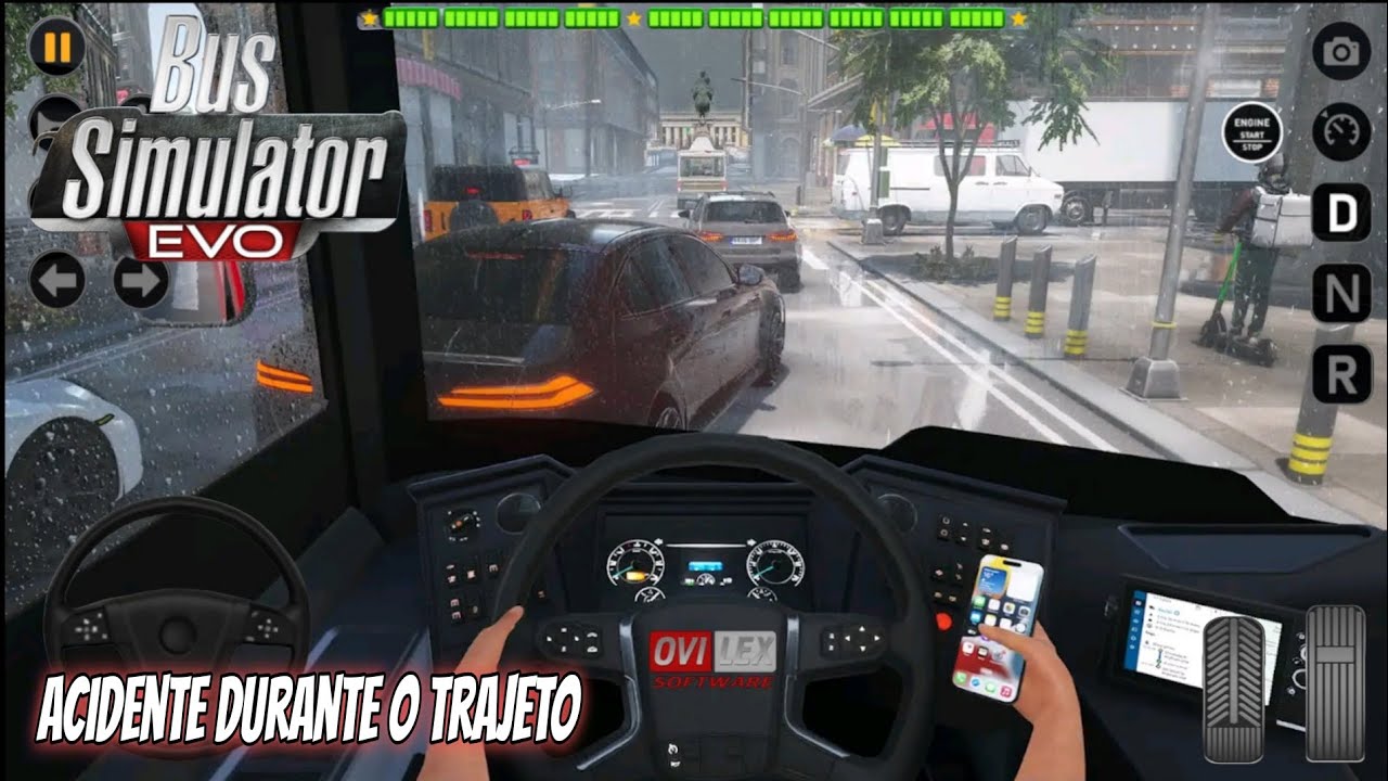 BUS SIMULATOR EVO // ACIDENTE DURANTE TRAJETO // GAME PLAY 