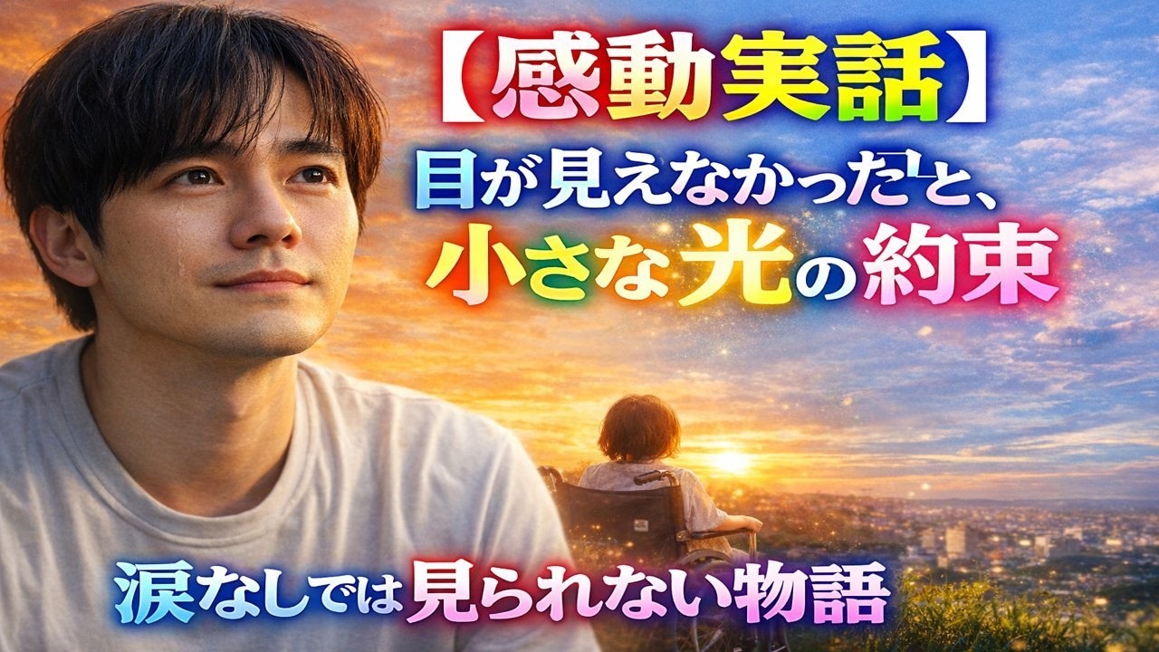 【感動実話】目が見えなかった男と、小さな光の約束｜涙なしでは見られない物語