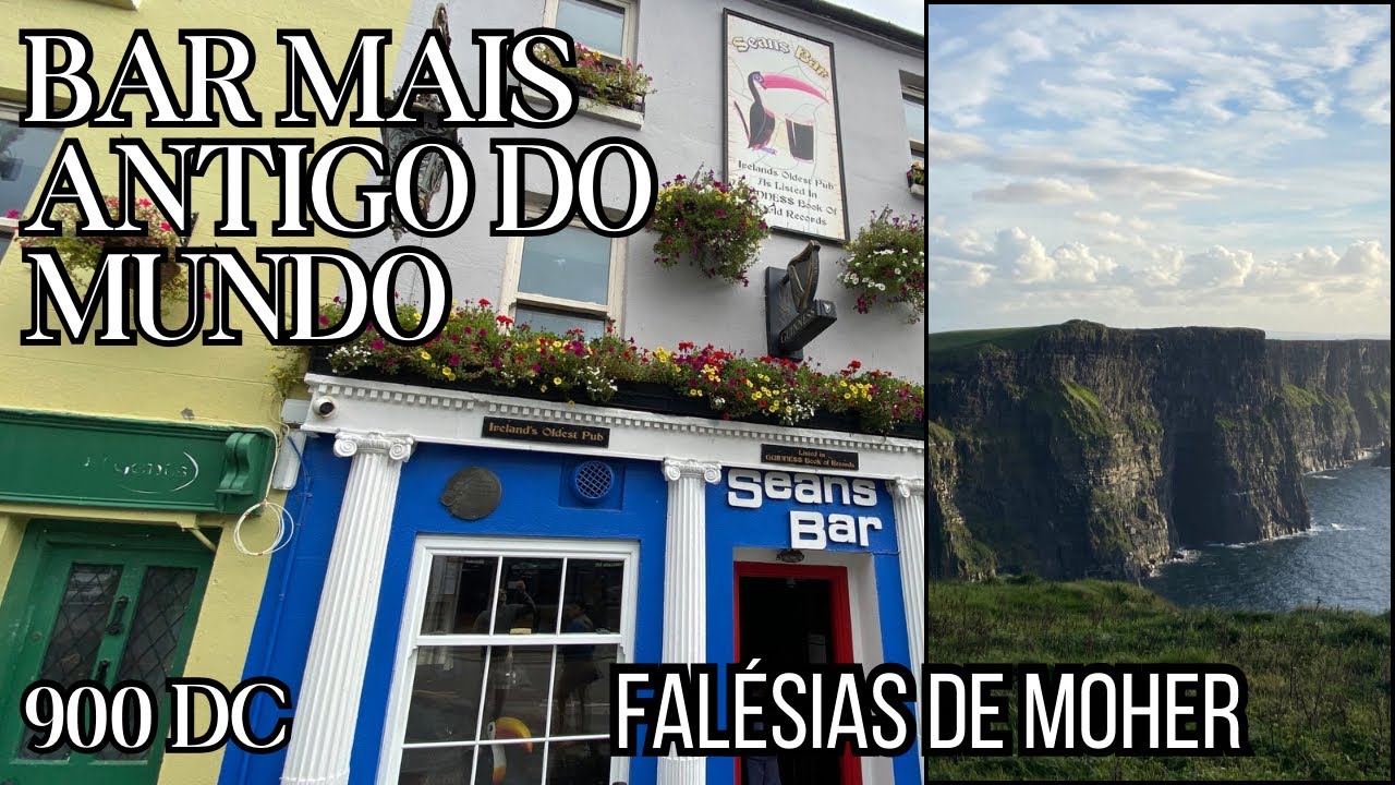 BAR MAIS ANTIGO DO MUNDO E FALÉSIAS MAIS BONITA DA IRLANDA, BORA CONHECER.