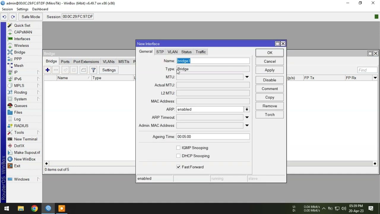 Turn mikrotik router into switch