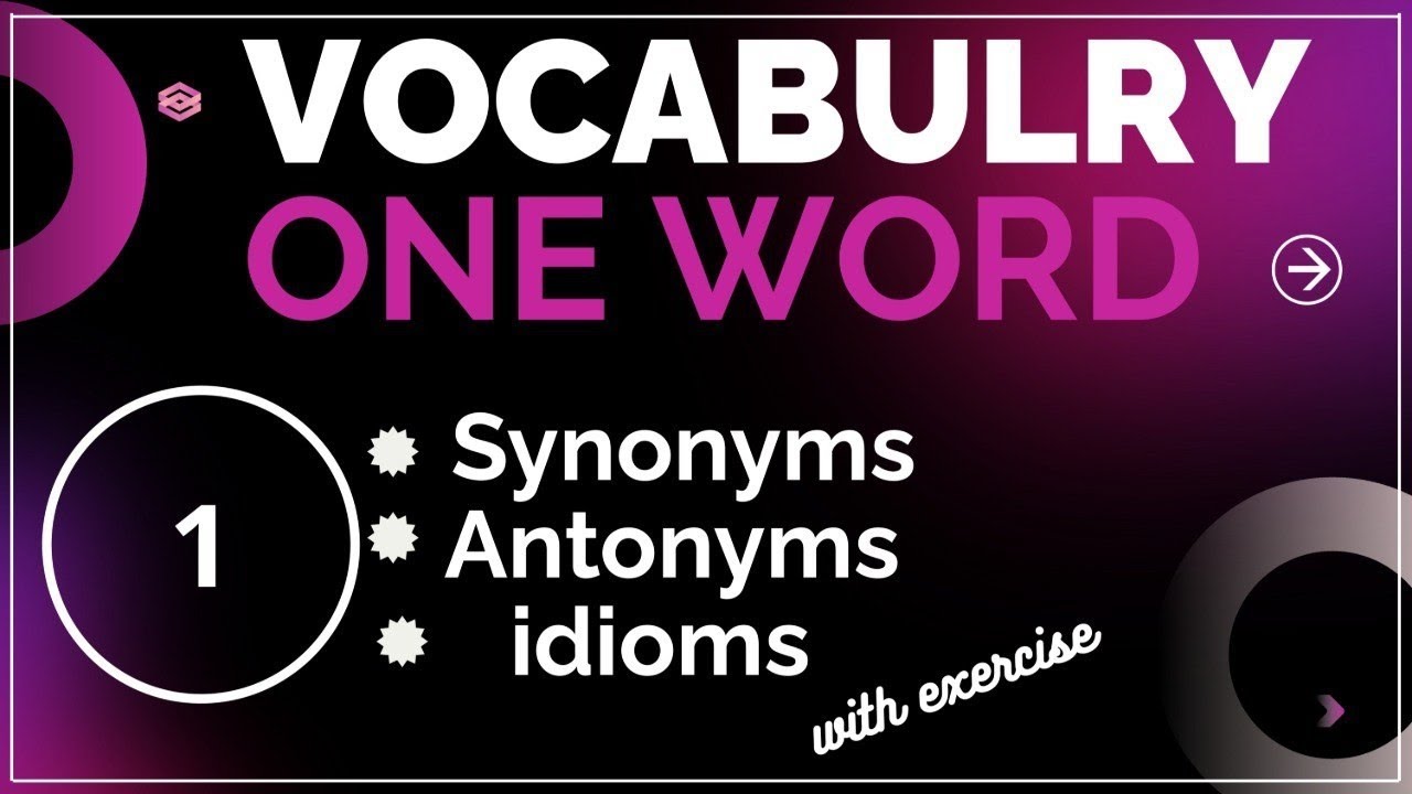 Vocabulary booster series | one word| synonyms |anto|idioms|cgl,chsl,mts,others By akash 