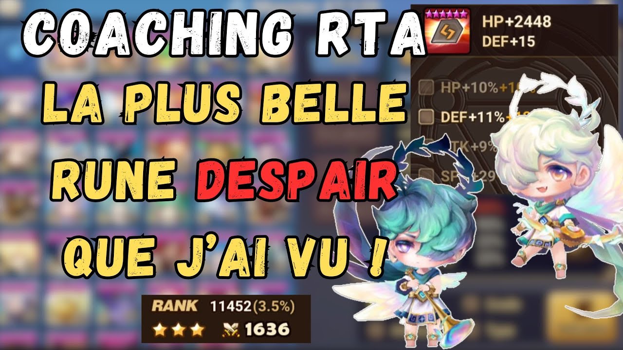COACHING SW : Atteindre le Justicier 1 avec une rune qui fait rêver ! SUMMONERS WAR