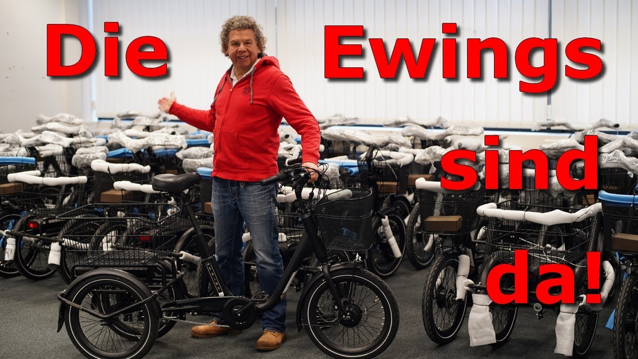 Das Elektrodreirad Ewing mit Neigetechnik ist endlich da und steht zur Abholung bzw. Versand bereit.