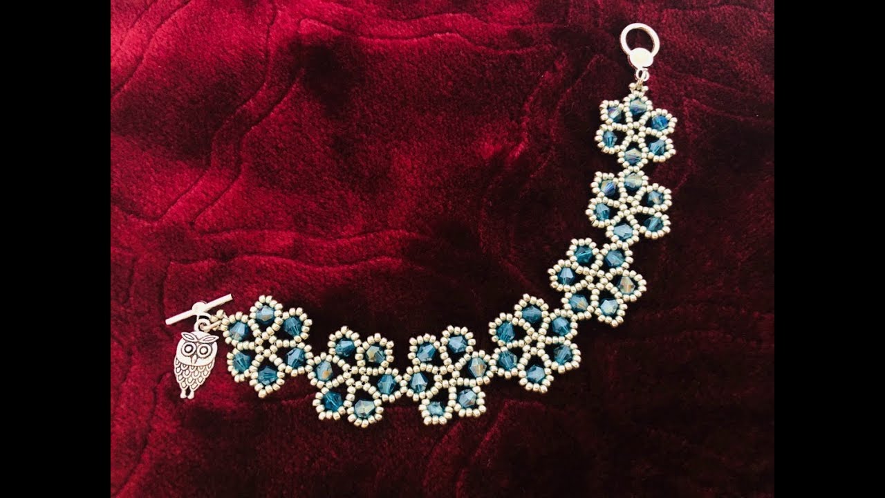 Spring Blossom Bracelet.DIY Beaded Bracelet. How to make beaded bracelet