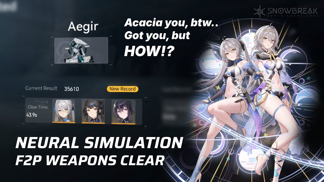 Neural Sim: Aegir 43.9s [Chrono Echo Tests] | F2P Weapons Clear | Snowbreak CZ (Mobile)