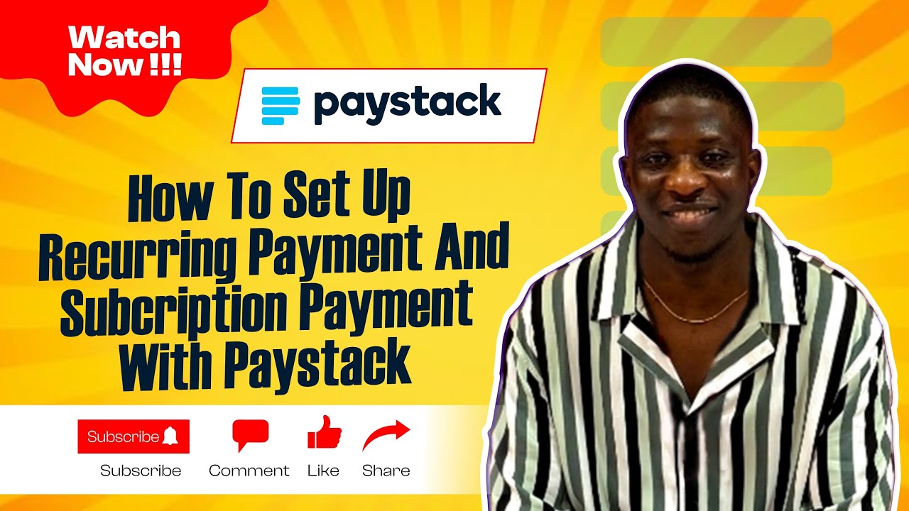 How To Set Up Paystack Recurring & Subscription Payments