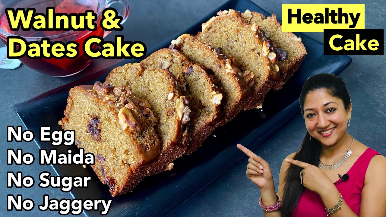 Date & Walnut Cake | Eggless Date Cake | Walnut Date Cake | Aarum's Kitchen