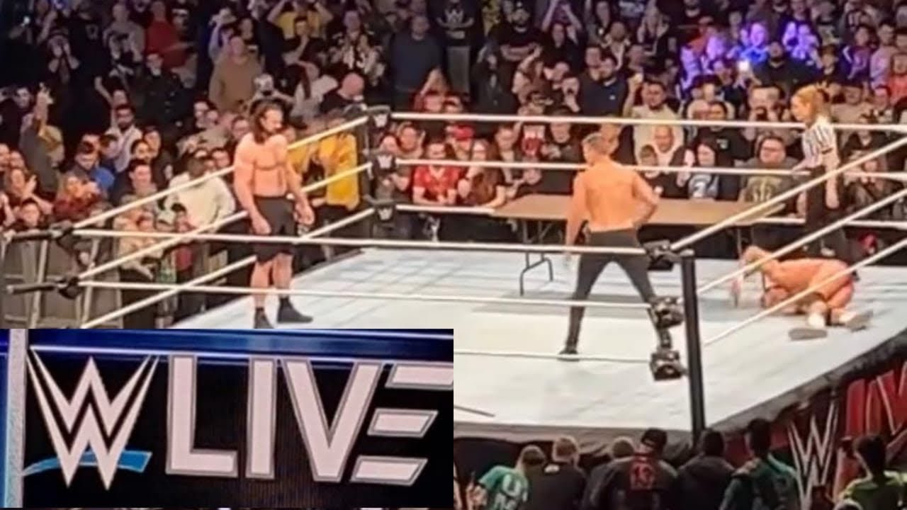 Drew Mclntyre Save LA KNIGHT Scotland WWE Live Event | Drew Mclntyre Claymore Kick Grayson Waller