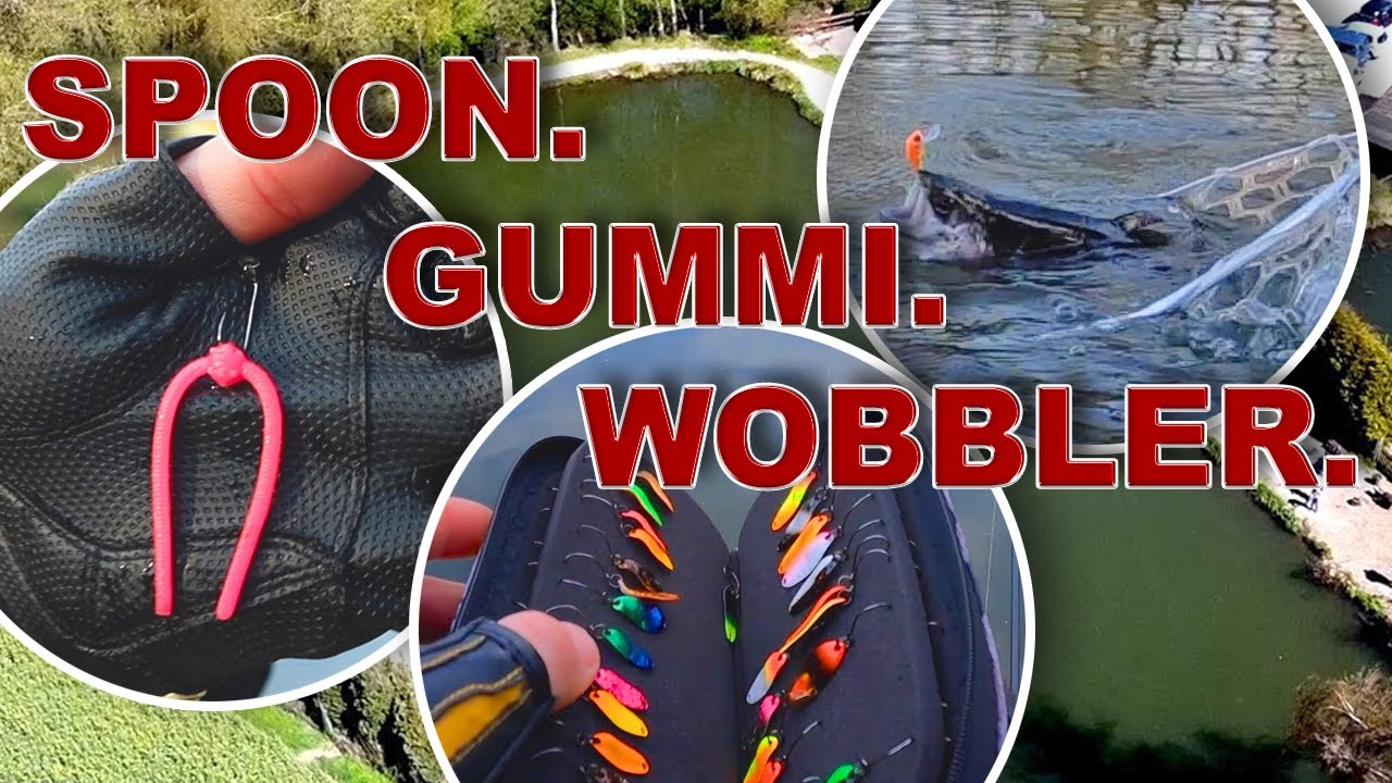 Forellenangeln mit Spoon Gummi und Wobbler
