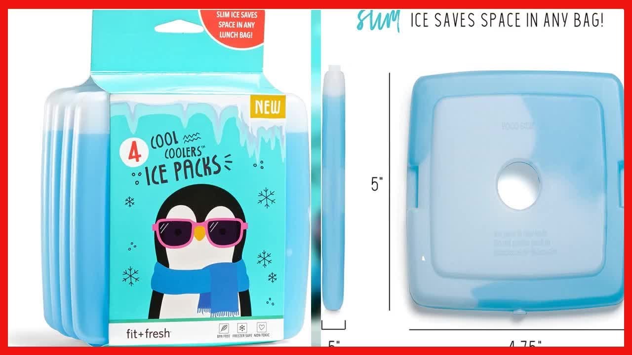 Cool Coolers Slim Ice Packs The Perfect Compact Solution to Keep Your Food Fresh Anywhere