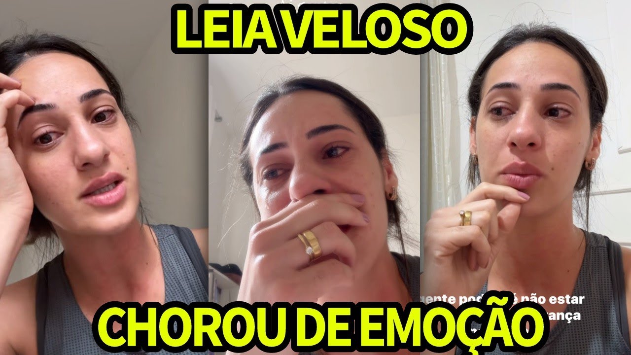 LEIA VELOSO CHORA DE EMOÇÃO E DESABAFA APÓS LER FRASE 
