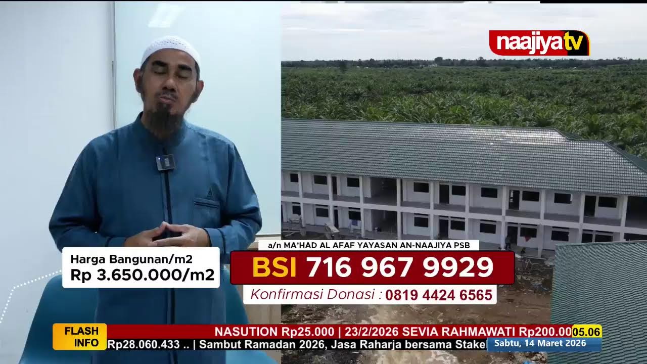 🔴 LIVE SHALAT QIYAMUL LAIL RAMADHAN 1447 H🗓Sabtu, 14 Maret 2026, Malam 24 Ramadhan 1447 Hijriyah
