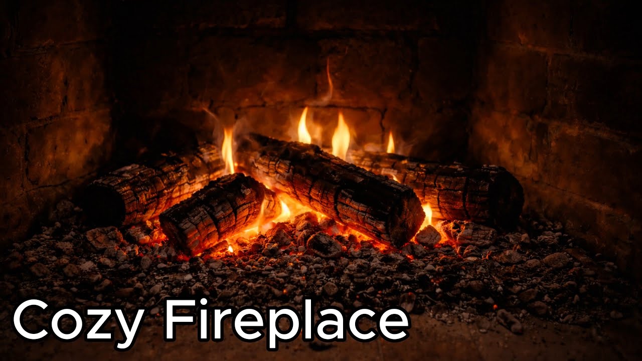Cozy Fireplace | Relax, Sleep, Study & Stress Relief | 8 Hours