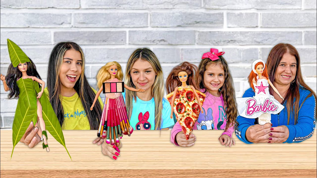 QUEM FIZER O MELHOR VESTIDO PRA SUA BARBIE VENCE! - desafio com minha irm&atilde;zinha