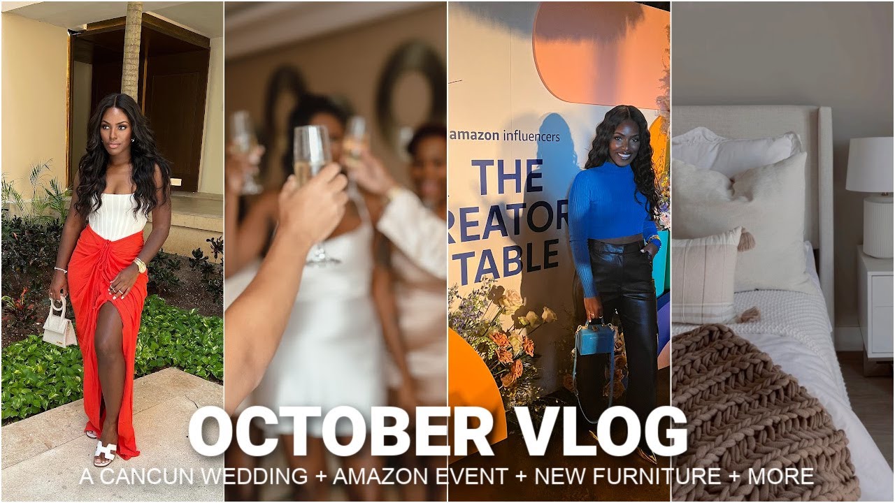 VLOG: NEW BED + OFFICE CHAIR + CANCUN WEDDING VLOG + AMAZON INFLUENCER EVENT + MORE |  iDESIGN8