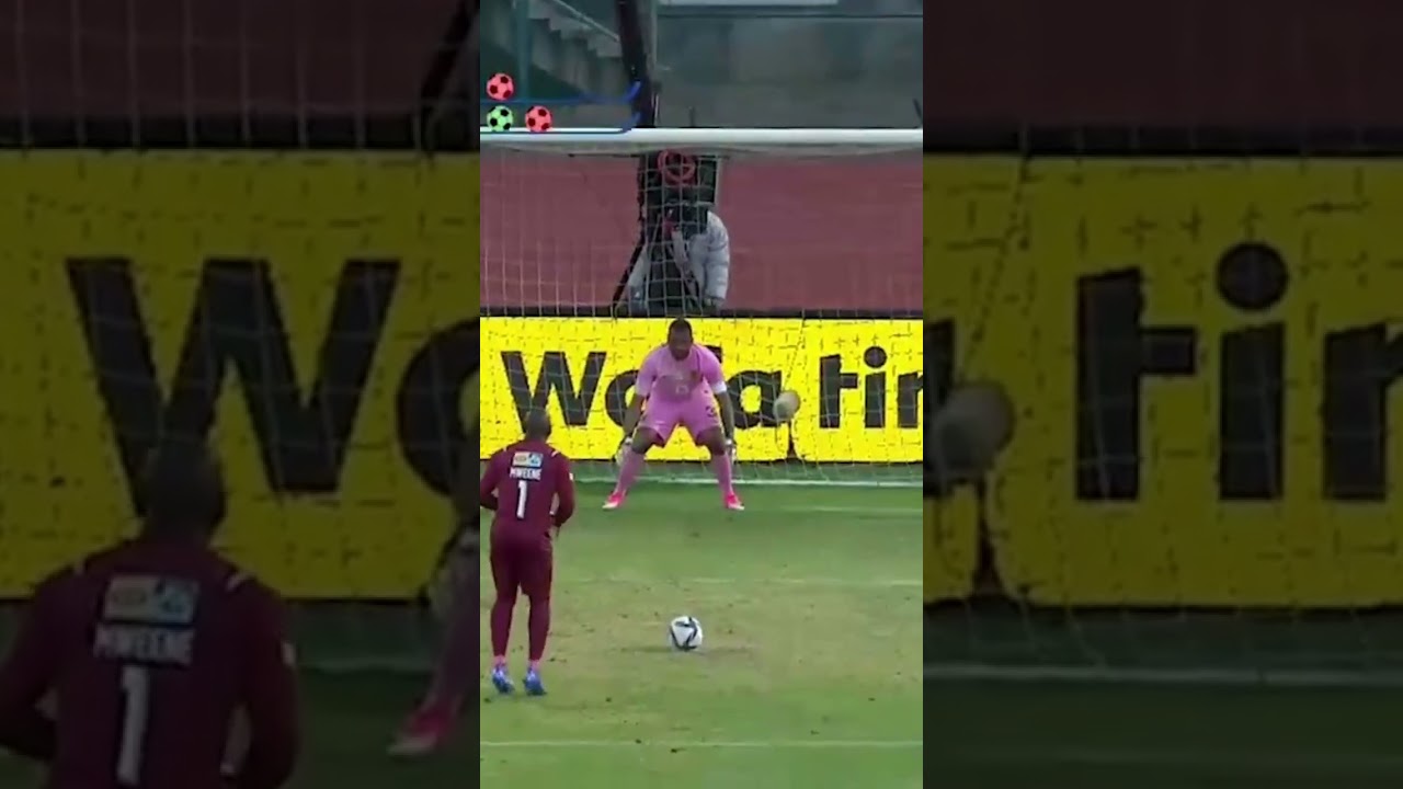Kennedy Mweene Scores a Great Penalty against Itumeleng Khune #mtn8
