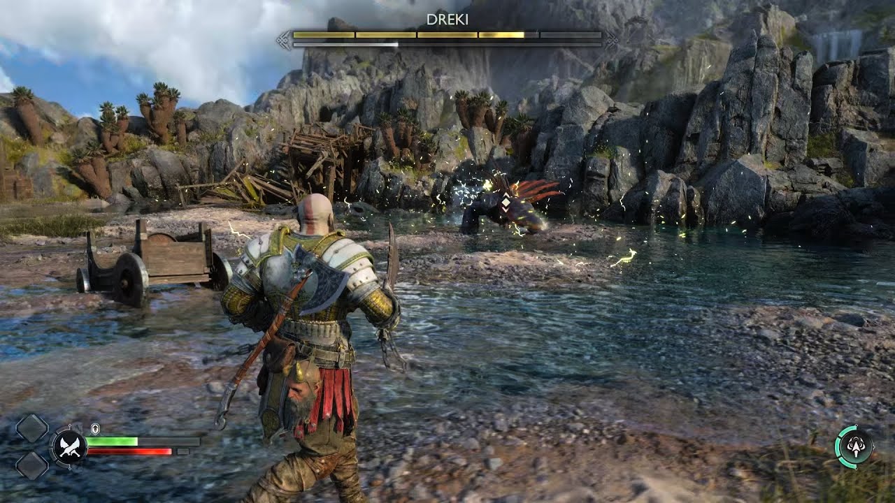 God of War Ragnar&ouml;k ,GMGOV, how to kill a DREKI in easy steps !!!